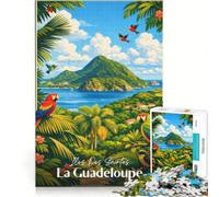 1000 Pieces Puzzles for Adults Affiche Iles Des Saintes Guadeloupe | 38x26cm Home Art Decor Fun activities at home deal as gifts for the whole family