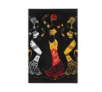 1000 Pieces Puzzles for Adults - African Woman Clip Art Funny Challenging Jigsaw Puzzle Perfect for Game Nights