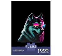 1000 Pieces Puzzles for Adults Alaskan Malamute Jigsaw Puzzle Hands-on Game Home Decoration Unique Gifts for Birthday And Christmas 38x26cm/1000pcs
