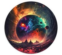 1000 Pieces Puzzles for Adults Alien Planet Jigsaw Puzzles for Adults Family Interaction & Fun Gift,Vibrant Abstract Design 67.5x67.5 cm