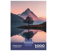 1000 Pieces Puzzles for Adults Alpine Glow Reflection Teenager Puzzles Brain Teaser Game Home Decoration for Is Ideal As A Gift 70x50cm/1000pcs