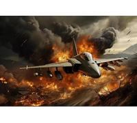 1000 Pieces Puzzles for Adults - American Fighter, Military Aircraft Funny Puzzles Brain Challenge Educational Game Relaxation Pastime Entertainment Activity Decorative Puzzle
