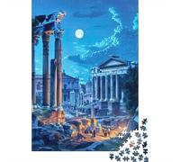 1000 Pieces Puzzles for Adults Ancient Roman Ruins at Night Puzzles for Adults Hands-on Game But Fun And Humorous Parent-child Interaction 52x38cm/1000pcs