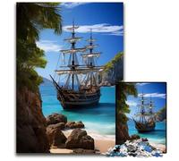 1000 Pieces Puzzles for Adults Ancient Ship Impossible Jigsaw Puzzles for Adults Perfect for Teenagers Family Bonding Brain Teaser DIY Home Decor Gift 1000 PCS(38x26cm)