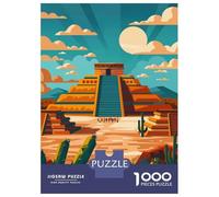 1000 Pieces Puzzles for Adults Ancient Teotihuacan Adult Puzzles Brain Teaser Game Enhance Memory Unique Gifts for Birthday And Christmas 38x26cm/1000pcs