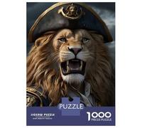 1000 Pieces Puzzles for Adults Angry Lion Pirates Teenager Puzzles Brain Teaser Game Home Decoration for Is Ideal As A Gift 38x26cm/1000pcs