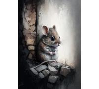 1000 Pieces Puzzles for Adults - Animal Cute Mouse Jigsaw Puzzle Challenging for Youth Fun Puzzle Family Educational Game Toys Holiday Activities Gift