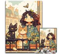 1000 Pieces Puzzles for Adults Anime And Girls Puzzle Educational Games, Enhance Love between Couples for Age 14 Years Up 50X75CM