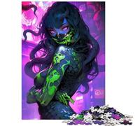 1000 Pieces Puzzles for Adults Anime Girl Cute Fun Activities at Home Analysis And Logic Relax Games for Ages 14 And over (38x52cm)