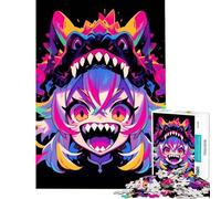 1000 Pieces Puzzles for Adults Anime Monster Girl for Educational Game Challenge Toy Hands-on Game Home Art Decor Secret Santa Gifts (Size 38x26cm)