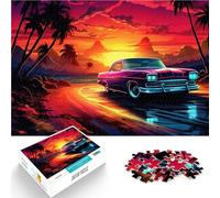 1000 Pieces Puzzles for Adults Antique Car Dekomprimierendes intellektuelles Lernspielzeug Geschenk zum Geburtstag50x70cm