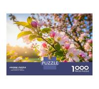 1000 Pieces Puzzles for Adults Apple Blossoms in Spring Sunlight Teenager Puzzles Brain Teaser Game Home Decoration for Is Ideal As A Gift 70x50cm/1000pcs