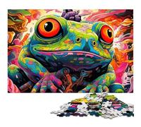 1000 Pieces Puzzles for Adults Art Animal Frog Puzzles for Adults Brain Teaser Game for Teenagers, Perfect 26X38CM/10.23x14.96inch