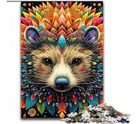 1000 Pieces Puzzles for Adults Art Hedgehog Challenging Puzzles Challenging Brain Teaser, Family Game Night size : 38x26cm