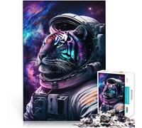 1000 Pieces Puzzles for Adults Astronaut Art Tiger Stress Relief Toys 26x38cm Artists Collection Fine Art Suitable for and teenager 14 and up