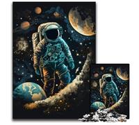 1000 Pieces Puzzles for Adults Astronaut Impossible Jigsaw Puzzles for Adults DIY Art Decor, 26X38CM/10.23x14.96inch