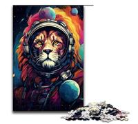 1000 Pieces Puzzles for Adults Astronaut Lion by SplattersLots of Thick Coloured Decompressing Intellectual Educational Toy Gifts Ideas 75x50cm