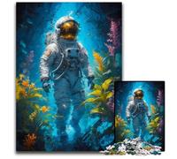 1000 Pieces Puzzles for Adults Astronaut Magical PlaceWooden Jigsaw Puzzles for Adults BrainChallenging DIY Decorative Game Family Interactive Toy 1000 PC