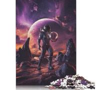 1000 Pieces Puzzles for Adults Astronaut on Alien Planet Square Puzzle for Adults & Paper Puzzles Home Decor 1000pcs (38x26cm)