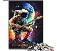 1000 Pieces Puzzles for Adults Astronaut Playing Guitar Jigsaw Puzzles for Adults 1000 Piece An for Christmas Or Birthdays Size 50X75CM