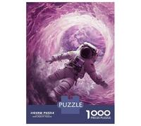 1000 Pieces Puzzles for Adults Astronaut Space Surfer Teenager Puzzles Brain Teaser Game Home Decoration for Is Ideal As A Gift 52x38cm/1000pcs