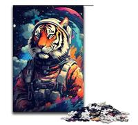 1000 Pieces Puzzles for Adults Astronaut Tiger by SplattersLots of Thick Coloured Decompressing Intellectual Educational Toy Gifts Ideas 75x50cm