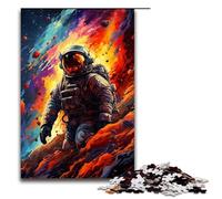 1000 Pieces Puzzles for Adults Astronauts in The Mysterious Universe Wooden Jigsaw for Adults And Kids Stress Relief Tool 1000 PCS(75x50cm)
