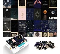 1000 Pieces Puzzles for Adults Astronomy mosaic illustration Made of wood for age 14+ Difficult and challenging Unique Home Decorations and Gifts。size：50x75cm/19.68x29.52inch