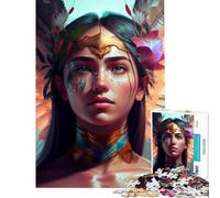 1000 Pieces Puzzles for Adults Athena Brain Intelligence Challenge Addictive Toys Fun Games Family Activities Secret Santa Gifts (Size 38x52cm)