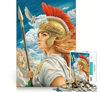 1000 Pieces Puzzles for Adults Athena Goddess of War Flawless Fit Art Brain Challenge Fun Rest Time Play Birthday Mind Gift (50x75cm)