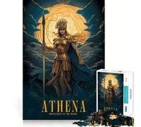 1000 Pieces Puzzles for Adults Athena Poster Flawless Fit Art Brain Challenge Fun Rest Time Play Birthday Mind Gift (38x26cm)