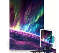 1000 Pieces Puzzles for Adults Aurora Beyond Flawless Fit Art Brain Challenge Fun Rest Time Play Birthday Mind Gift (38x26cm)