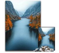 1000 Pieces Puzzles for Adults Autumn River ValleyChallenging Puzzles Challenging DIY Brain Teaser for Teenagers 1000 PCS(38x26cm)
