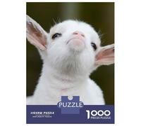 1000 Pieces Puzzles for Adults Baby Animal Goat Jigsaws for Adults Relax Games Enhance Memory Unique Gifts for Birthday And Christmas 38x26cm/1000pcs