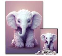 1000 Pieces Puzzles for Adults Baby Elephant Charlie Paper Jigsaw Puzzles Brain Teaser & Home Decor Perfect 1000 PCS(38x26cm)