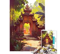 1000 Pieces Puzzles for Adults Bali Temple Gateway Toy Intellectual Game Educational Games But Fun And Humorous Secret Santa Gifts (size 38x52cm)