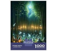 1000 Pieces Puzzles for Adults Bamboo Forest Moonlight Puzzle for Adults Toy Wall Decor Analysis And Logic Unique Gifts for Birthday And Christmas 38x26cm/1000pcs