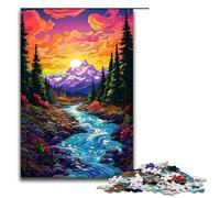 1000 Pieces Puzzles for Adults Banff_National_Park Wooden Jigsaw for Adults And Kids Stress Relief Tool 1000 PCS(75x50cm)
