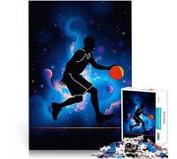 1000 Pieces Puzzles for Adults Basketball Player in Space Stressabbau-Spielzeug Geburtstagsgeschenk, Geschenke, Wandkunst75x50cm