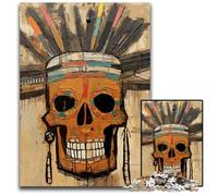1000 Pieces Puzzles for Adults Basquiat Style SkullPuzzles for Adults for Teenagers Family Game Night BrainChallenging Gift Idea 1000 PCS(38x26cm)