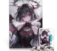1000 Pieces Puzzles for Adults Bat Wings Demon Girl Stress Reliever Staycation Kill time Educational Game for Birthday, Chrismas 26x38cm