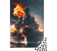 1000 Pieces Puzzles for Adults Battleship Creative Square Jigsaw Puzzles for Adults, Paper Puzzles Home Decoration Jigsaw Puzzles 38x26cm/1000pcs