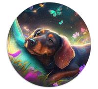 1000 Pieces Puzzles for Adults Beautiful Dachshund Puzzle 1000 Pieces Jigsaw for Mother'S Day,Birthdays,Christmas (67.5x67.5cm)