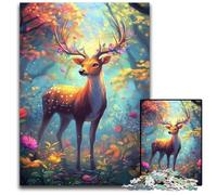 1000 Pieces Puzzles for Adults Beautiful Deer Puzzle Learning Educational Toys,is Ideal As Gifts for The Whole Family for Ages 14+ 50X75CM