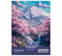1000 Pieces Puzzles for Adults Beautiful Fuji Mount Sakur Jigsaw for Adults Anti-Stress Toys Difficult Hard Difficult And Challenge 52x38cm/1000pcs