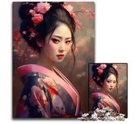 1000 Pieces Puzzles for Adults Beautiful Geisha Puzzles for Adults Perfect for Family Fun on Christmas Thanksgiving Birthdays & Easter 1000 PCS(75x50cm)