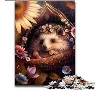 1000 Pieces Puzzles for Adults Beautiful Hedgehog cardboard Jigsaw size 26x38cm Challenging Brain Teaser for Teenagers, Family Game Night Fun