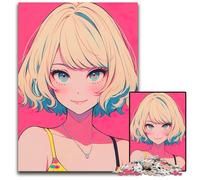 1000 Pieces Puzzles for Adults Beautiful Woman Anime Paper Jigsaw Puzzles Brain Teaser & Home Decor Perfect 1000 PCS(38x26cm)