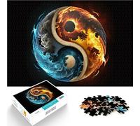 1000 Pieces Puzzles for Adults Beautiful YinYang Concept Pädagogisches Familienspiel Einzigartige Wohndekoration und Geschenke52x38cm