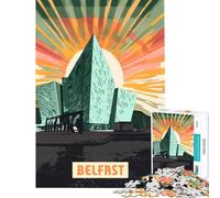 1000 Pieces Puzzles for Adults Belfast Relaxing Games for Educational Game Challenge Toy Secret Santa Gifts Analysis And Logic (size 38x52cm)